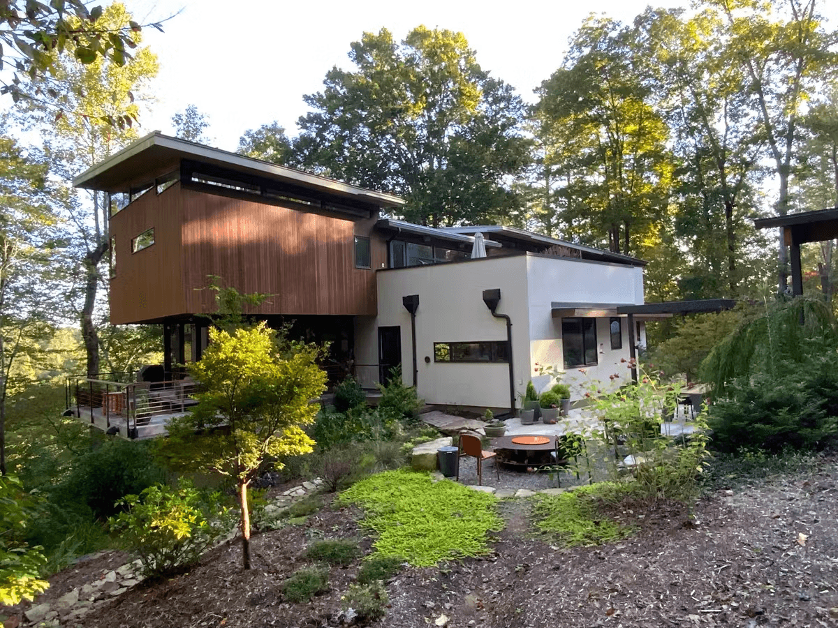 a house in the woods